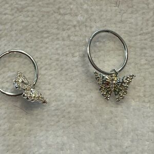 Kendra Scott Silver Butterfly Earrings